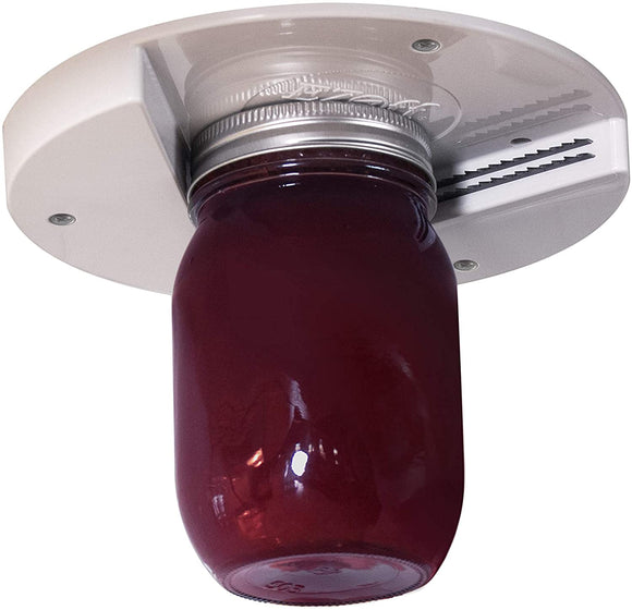 EZ Off Jar Opener - Under Cabinet Jar Lid & Bottle Opener - Great for Seniors & Weak or Arthritic Hands