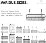 Lilimpact Over the Cabinet Kitchen Storage Organizer Tray for Sponges, Scrubbers, Brushes (Chrome)