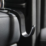 Car Seat Headrest Hook 4 Pack Hanger Storage Organizer Uiversal for Handbag Purse Coat fit Universal Vehicle Car Black S Type
