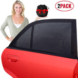Car Side Window Sunshades - 2 Pack. Universal Roller Blind to Protect Baby, Kids, Pets and Passengers in The Back Seat from Harmful UV Rays and Heat. for a Cooler Car. Easy to Install. by Barucci