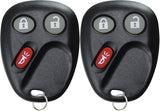 KeylessOption Keyless Entry Remote Control Car Key Fob Replacement for LHJ011 (Pack of 2)