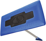 Snow Joe SJBLZD 2-in-1 Snow Broom with 18-Inch Foam Head + Large Ice Scraper, Blue