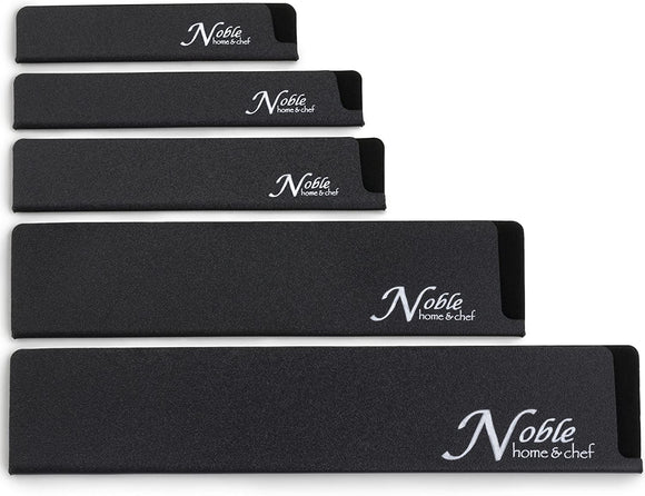 5-Piece Universal Knife Edge Guards are More Durable, No BPA, Gentle on Your Blades, and Long-Lasting. Noble Home & Chef Knife Covers Are Non-Toxic and Abrasion Resistant! (Knives Not Included)