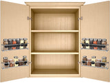 Spice Rack Organizer For Cabinet Door| Kitchen Pantry Organization And Storage | Set of 4 Chrome Tiered Hanging Shelf for Spice Jars and Seasonings | Door Mount, Wall Mounted, Under Sink Shelves