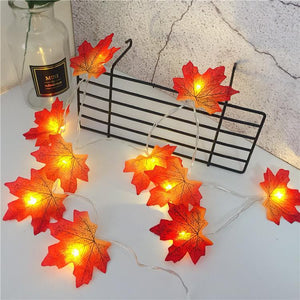 Maple Leaves String Lights